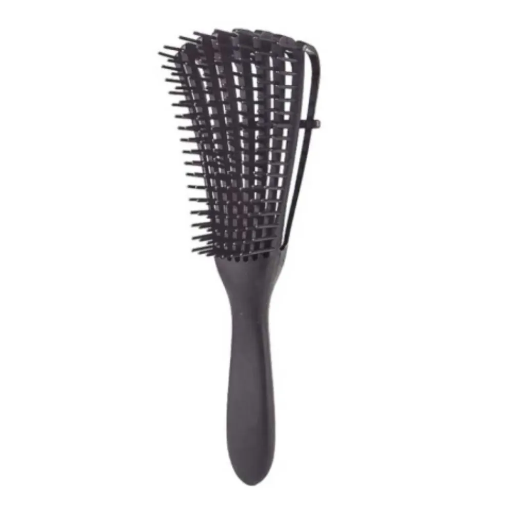 Bifull Cepillo Pulpo Desenredante Rizos Negro Método Curly